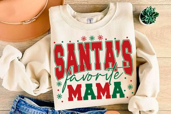 Santa’s Favorite Mom SVG – A Christmas Touch for Mom-Centric Designs