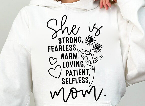 She is Mom SVG: A Mother’s Touch in Embroidery Design