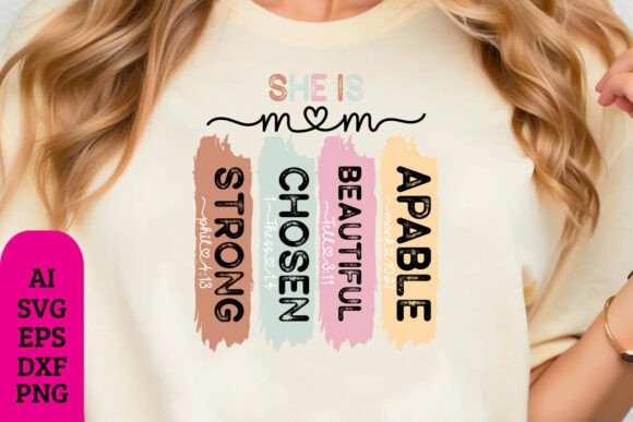 She is Mom Svg,png – A Heartfelt Design for Real Embroidery Projects