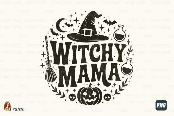 Witchy Mama PNG Retro Halloween Mom SVG Review